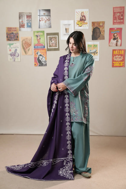 MP1359 - Urge - Winter 3PC Dhanak Embroidered Suit