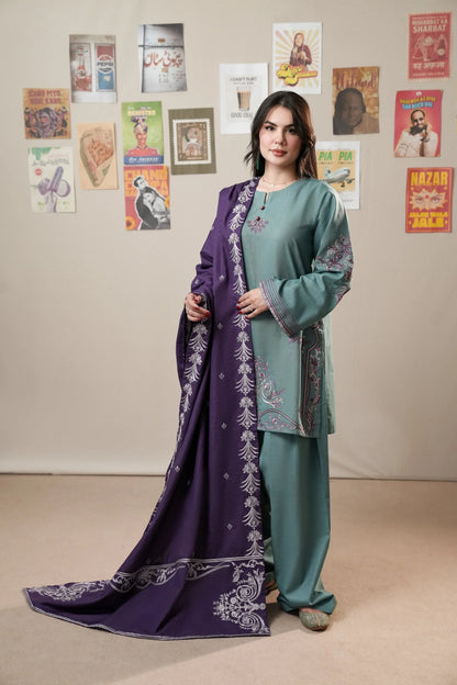MP1359 - Urge - Winter 3PC Dhanak Embroidered Suit