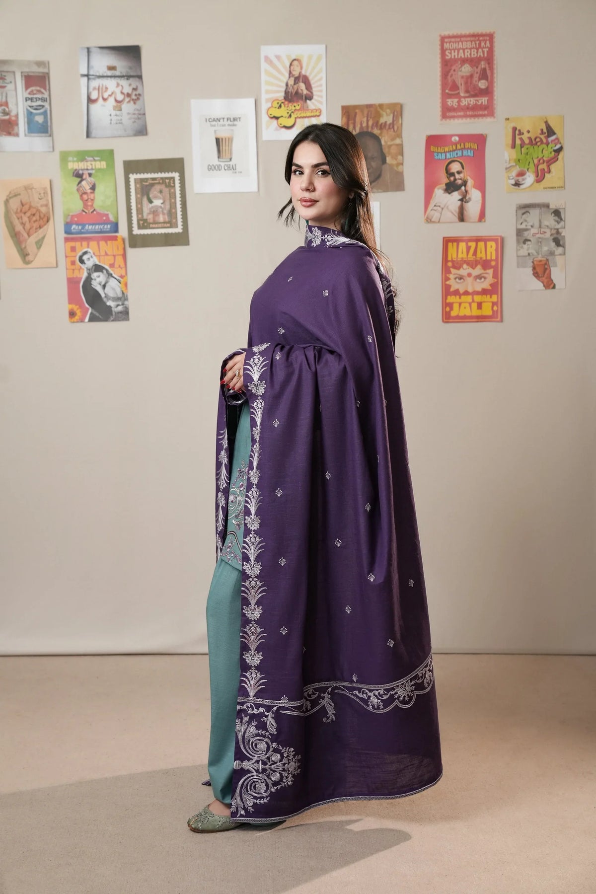 MP1359 - Urge - Winter 3PC Dhanak Embroidered Suit