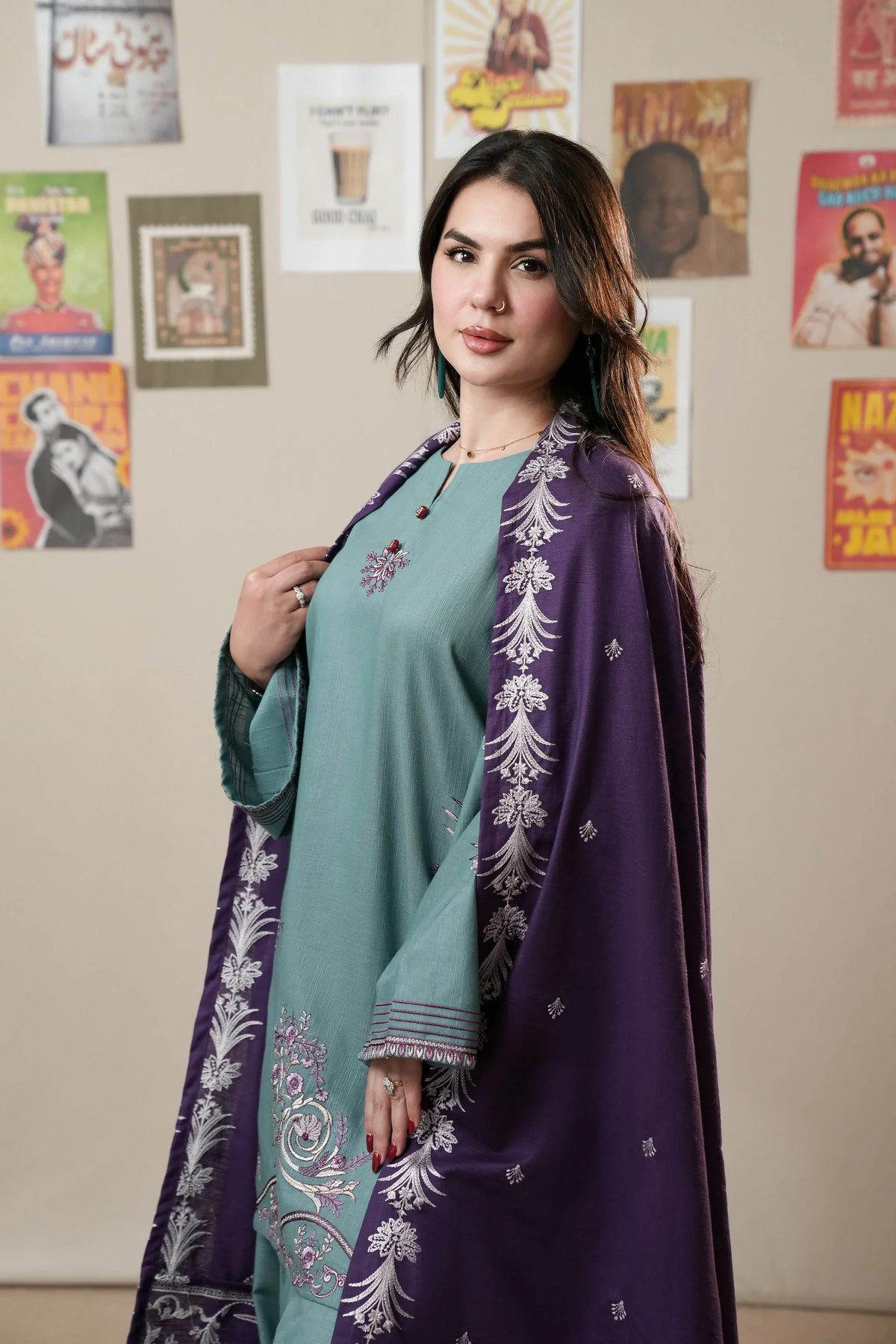 MP1359 - Urge - Winter 3PC Dhanak Embroidered Suit