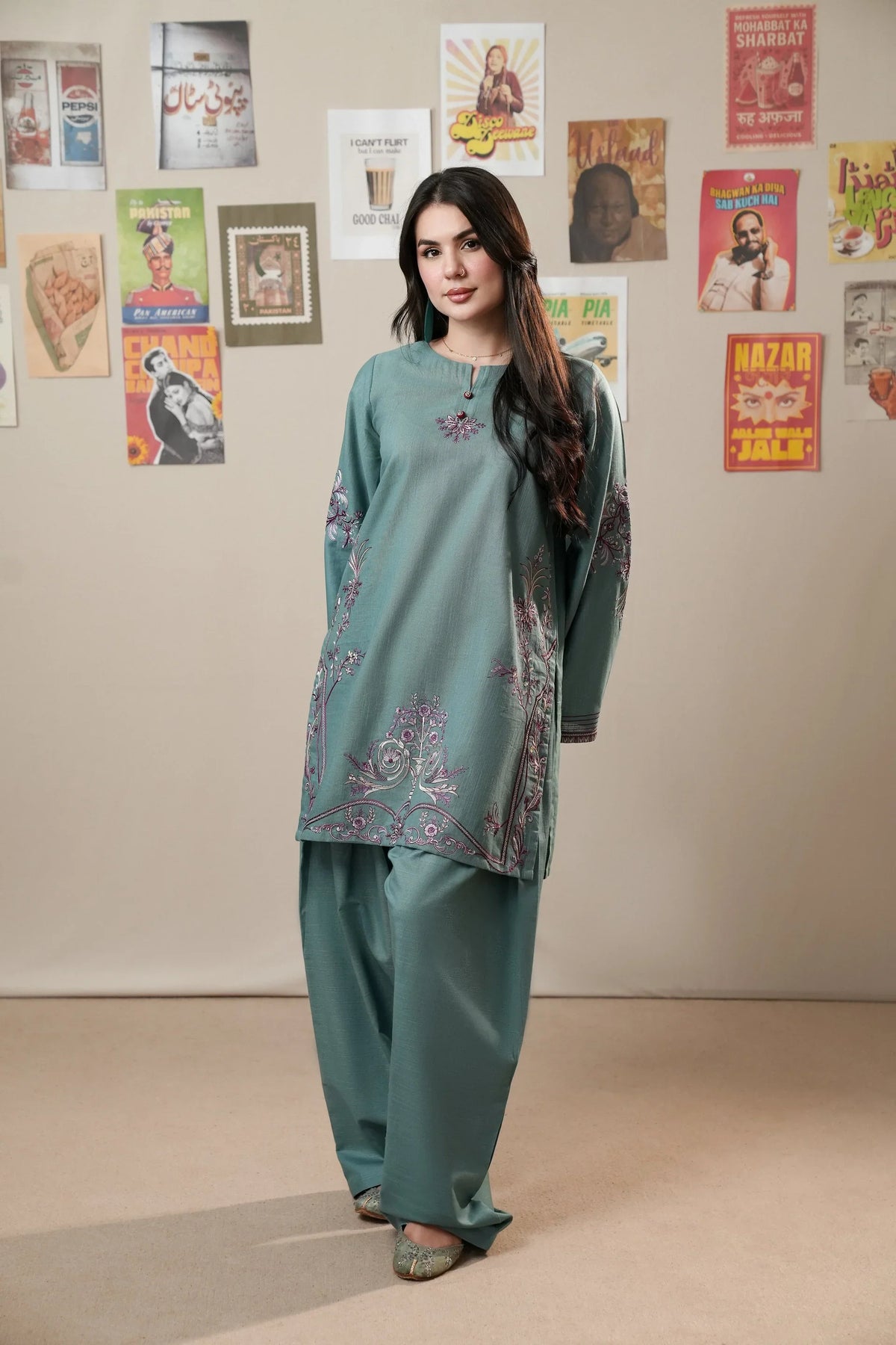 MP1359 - Urge - Winter 3PC Dhanak Embroidered Suit