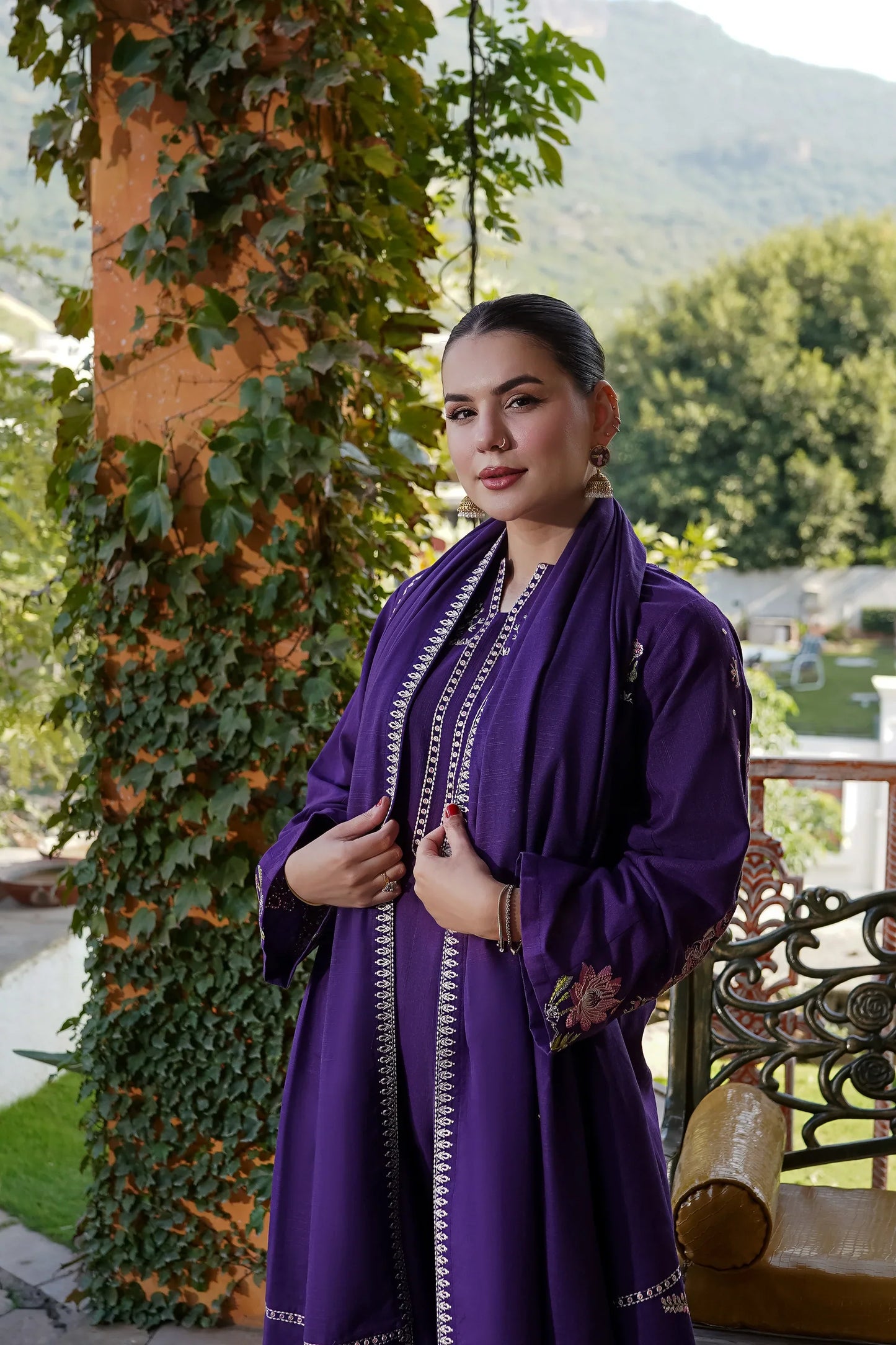 MP33151 - Urge - Winter 3PC Dhanak Embroidered Suit