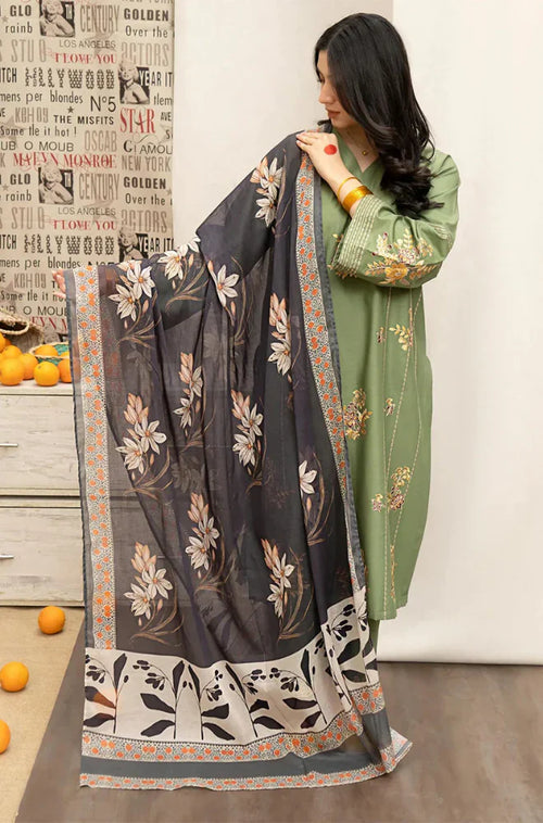 mp 3350 Urge - Winter 3PC Dhanak Embroidered Suit