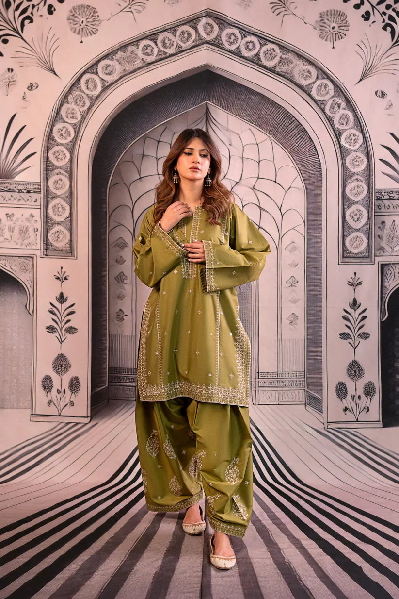 MP3344 Urge - Winter 3PC Dhanak Embroidered Suit
