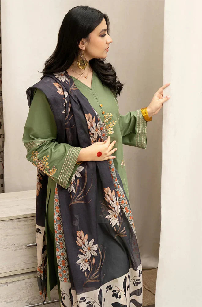mp 3350 Urge - Winter 3PC Dhanak Embroidered Suit