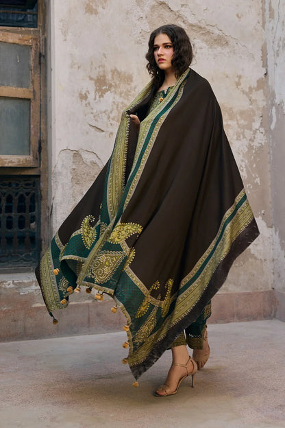 MP33136 - Charizma - Winter 3PC Karandi Digital Print Dress