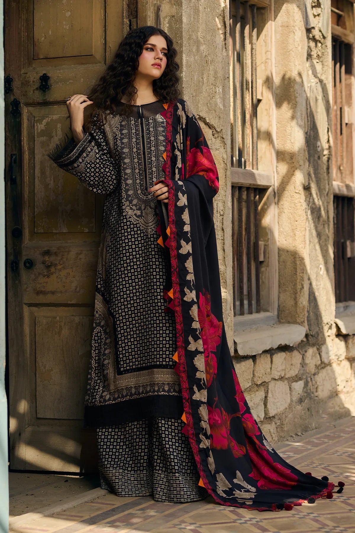 MP33138 - Charizma - Winter 3PC Karandi Digital Print Dress