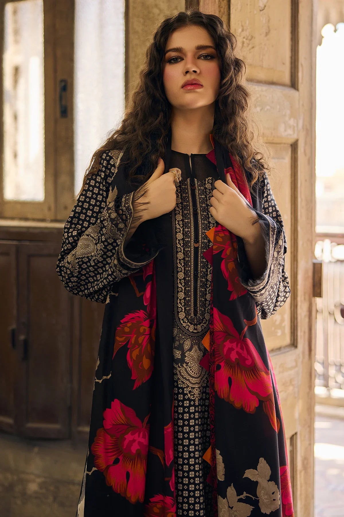 MP33138 - Charizma - Winter 3PC Karandi Digital Print Dress