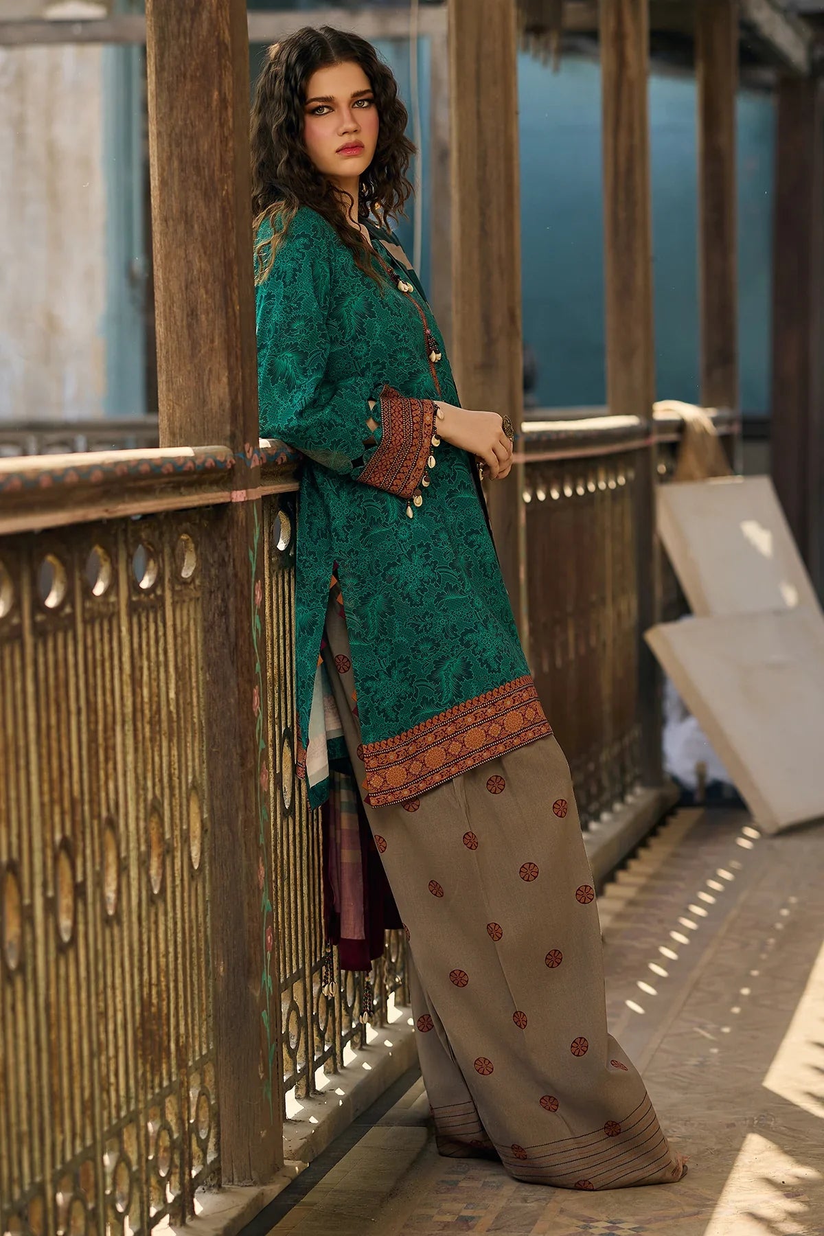 MP33137 - Charizma - Winter 3PC Karandi Digital Print Dress