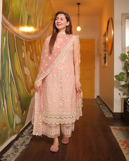 MP979 - Faiza Saqlain - 3PC Embroidered Lawn Suit