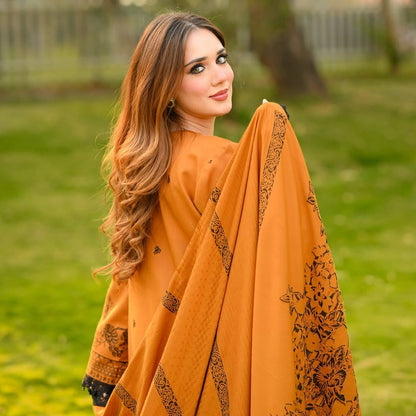 MP33135 - Libass - Winter 3PC Dhanak Embroidered Suit