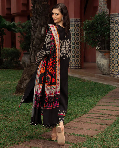 MP1165 - Summer 3PC Lawn Digital Print Dress
