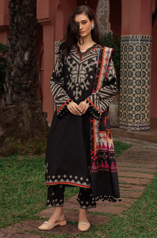 MP1165 - Summer 3PC Lawn Digital Print Dress