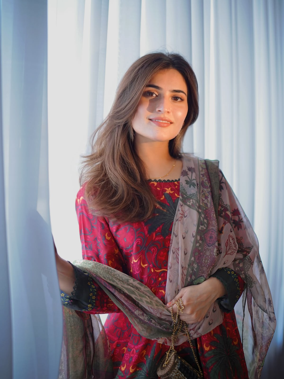 MP1225 - kiswazirwa - Summer Lawn Digital Printed Frock 3Pc