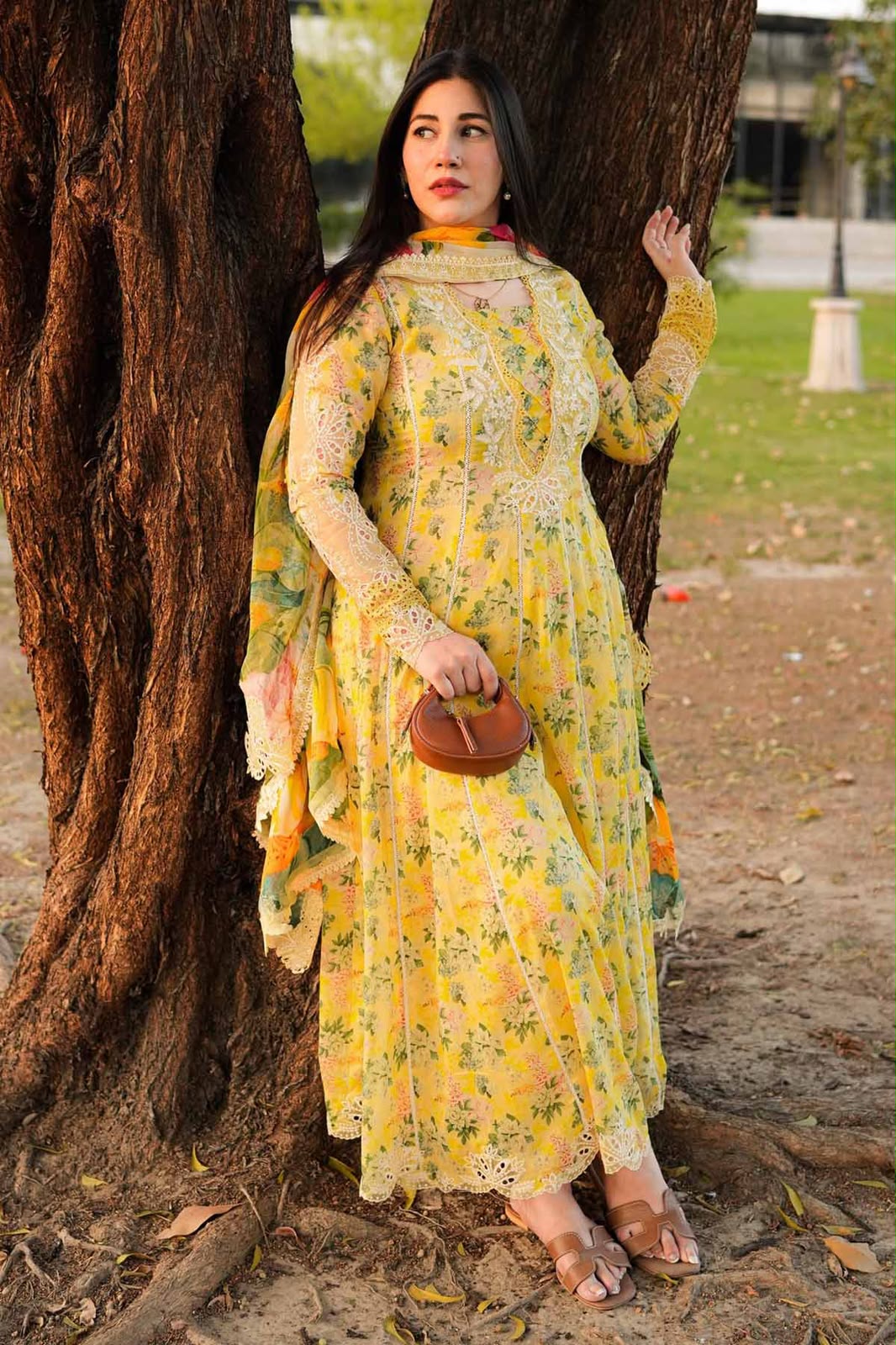 MP1245 - ANEELAS -SUMMER 3PC LAWN DIGITAL PRINTED FROCK