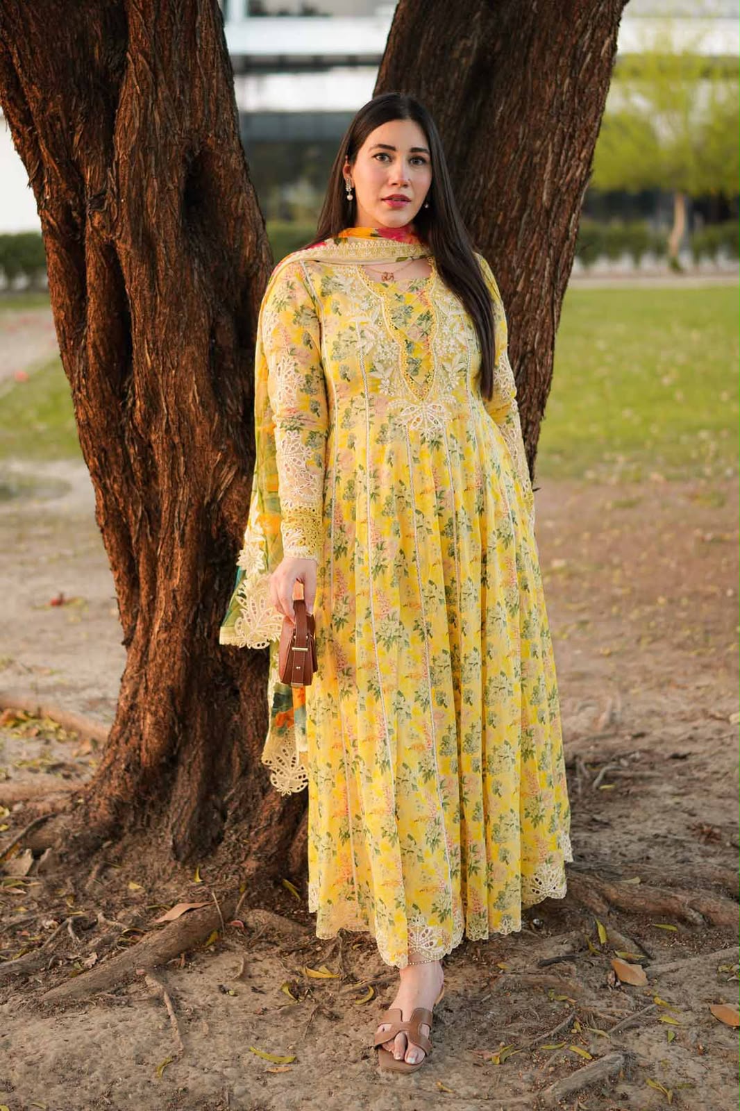 MP1245 - ANEELAS -SUMMER 3PC LAWN DIGITAL PRINTED FROCK