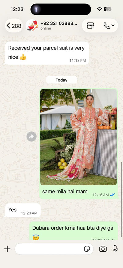 WhatsApp review from Salman Ashraf