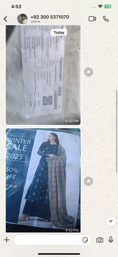 WhatsApp review from Hurria Sheikh