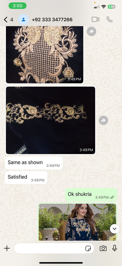WhatsApp review from Happy Customer