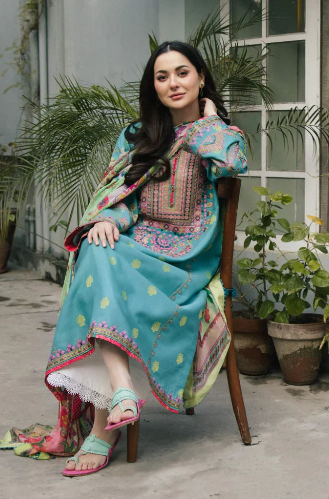 Mp1085 - Zara Shahjahan - 3PC Lawn Embroidered Suit