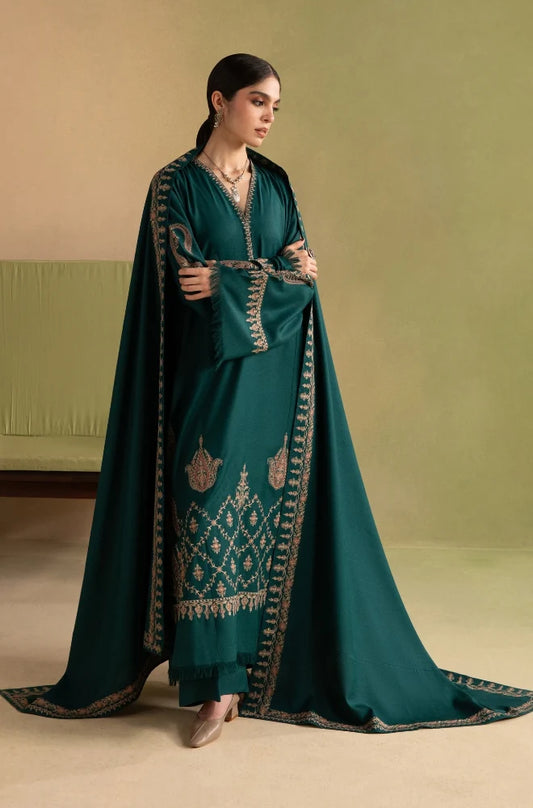 MP1339 - Ziva - Winter 3PC Dhanak Embroidered Suit