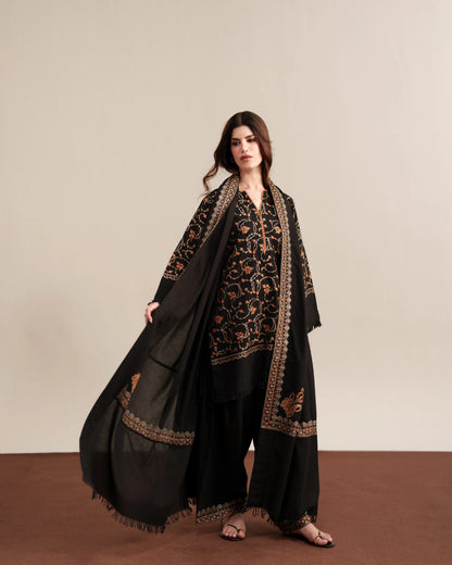 MP1344 - Ziva - Winter 3PC Dhanak Embroidered Suit