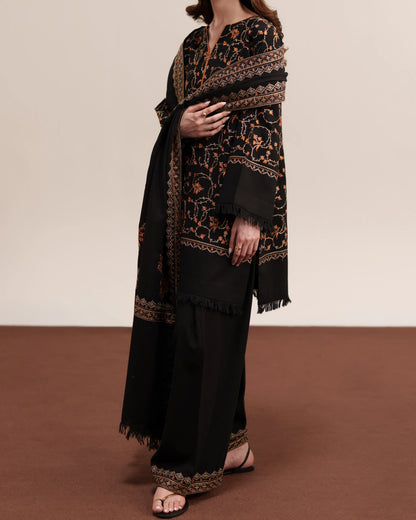 MP1344 - Ziva - Winter 3PC Dhanak Embroidered Suit
