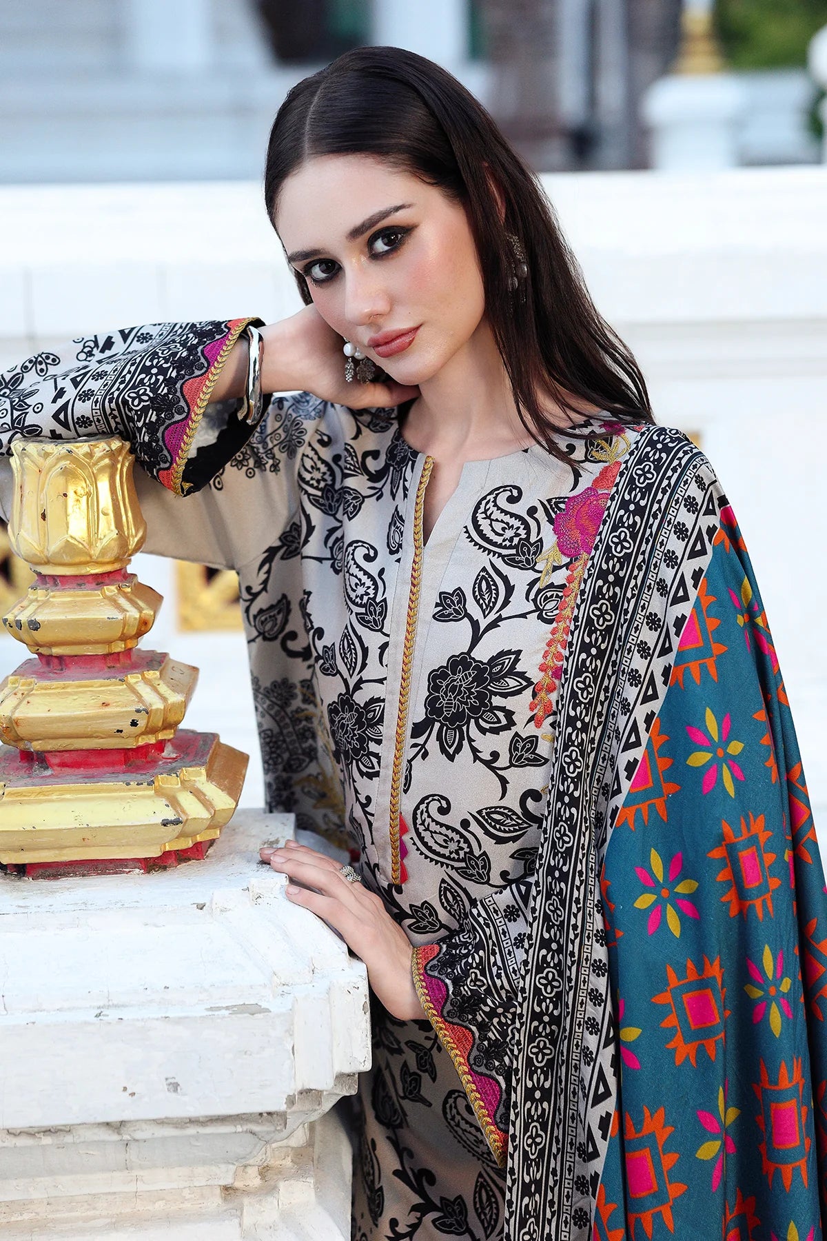 MP 33406-PC Unstitched Embroidered KARANDI Collection