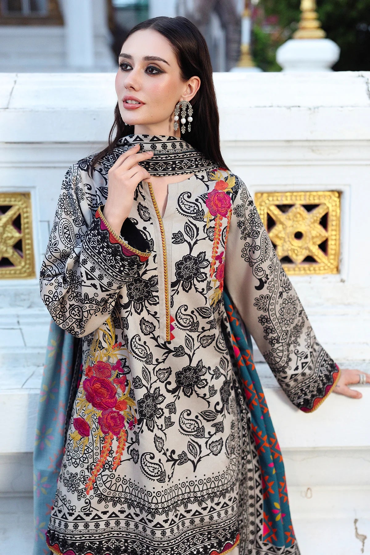 MP 33406-PC Unstitched Embroidered KARANDI Collection