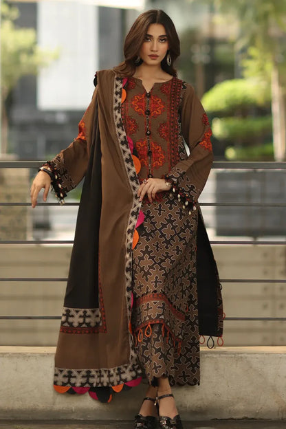 MP1221 - Charizma - Winter 3PC Karandi Digital Print Dress