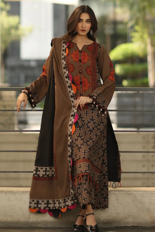 MP1221 - Charizma - Winter 3PC Karandi Digital Print Dress