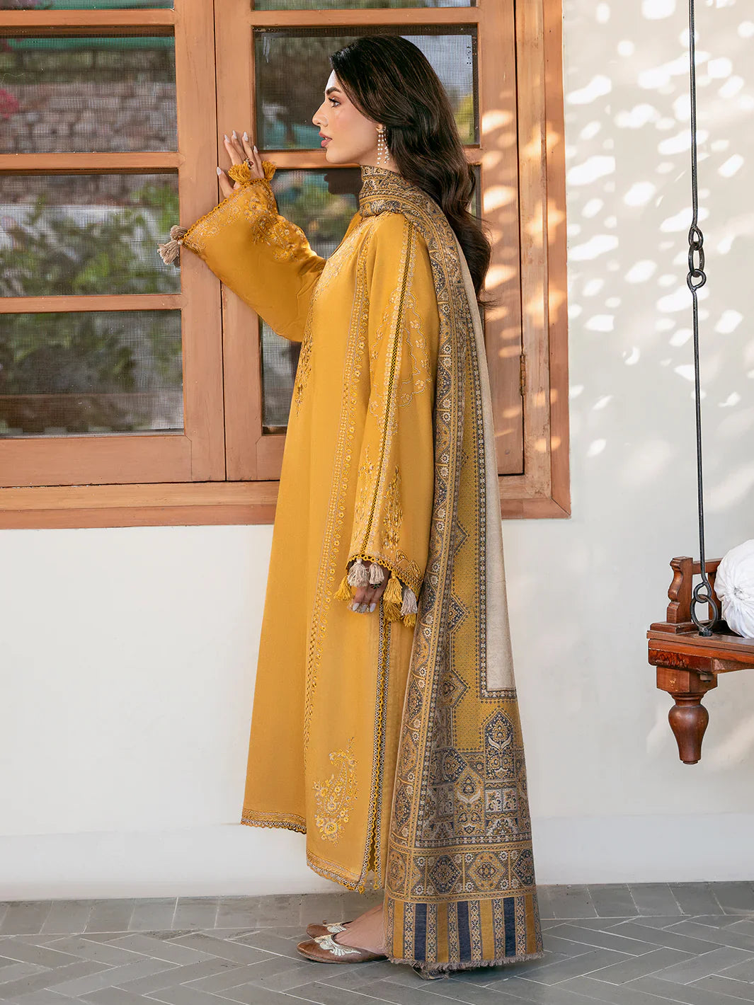 MP33103 - izel - Winter 3PC Dhanak Embroidered Suit