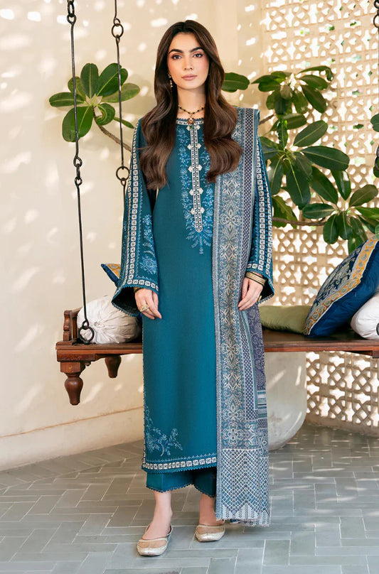 Mp33104-izel - Winter 3PC Dhanak Embroidered Suit