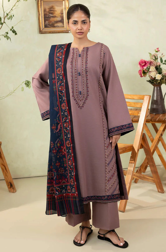 Mp33106-izel - Winter 3PC Dhanak Embroidered Suit