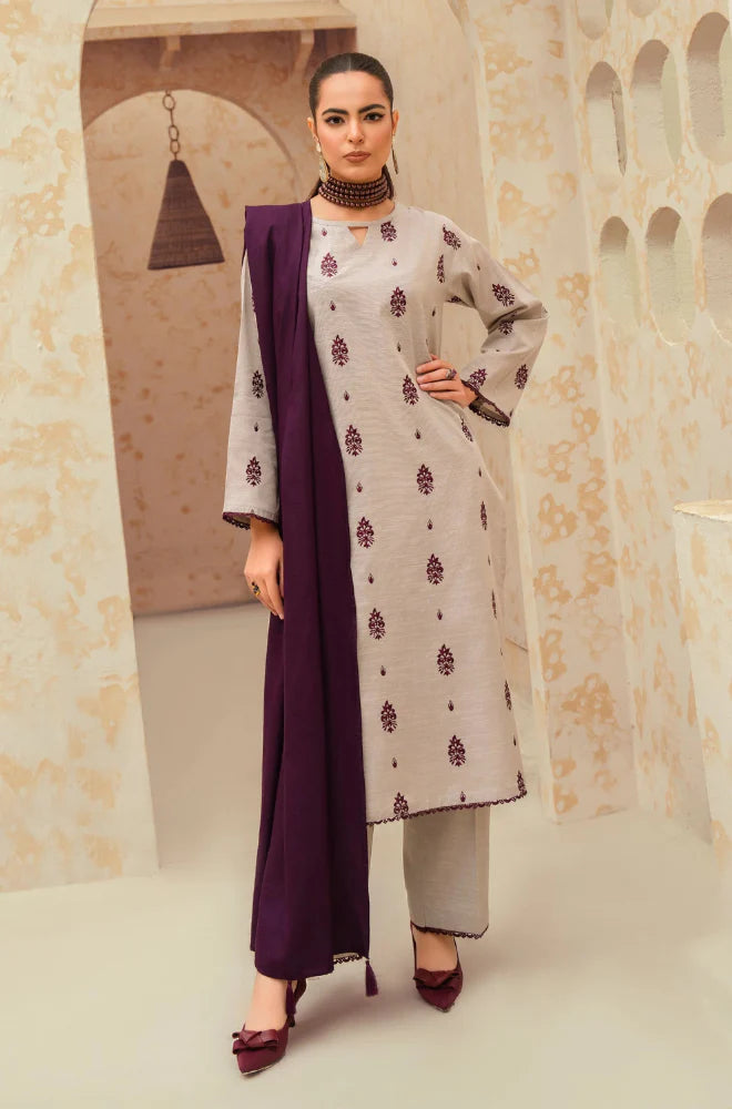 Mp550-Jazmin -winter 3pc Embroidered Suit