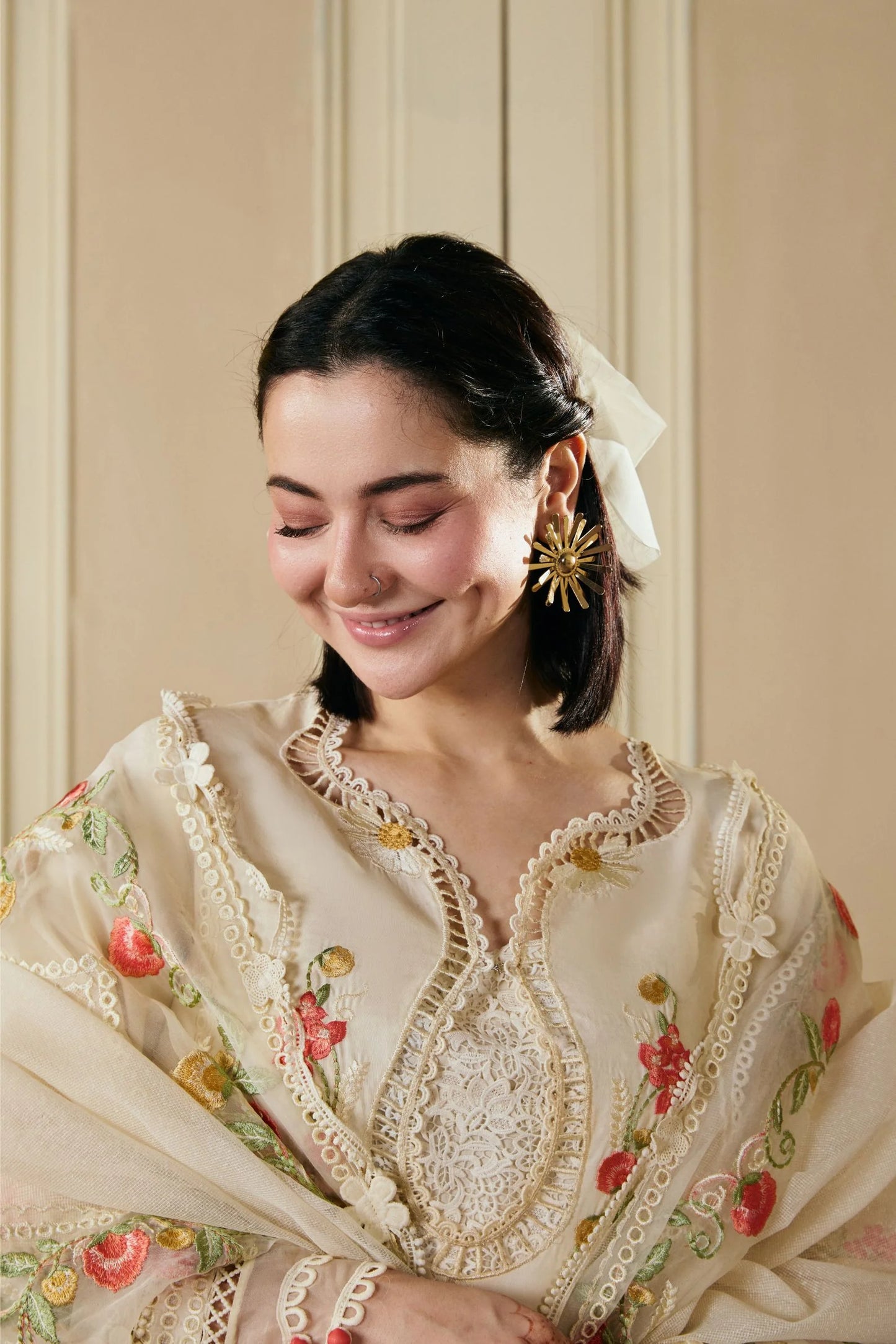 MP1219 - Hala -Summer 3pc Suit Embroidered Lawn