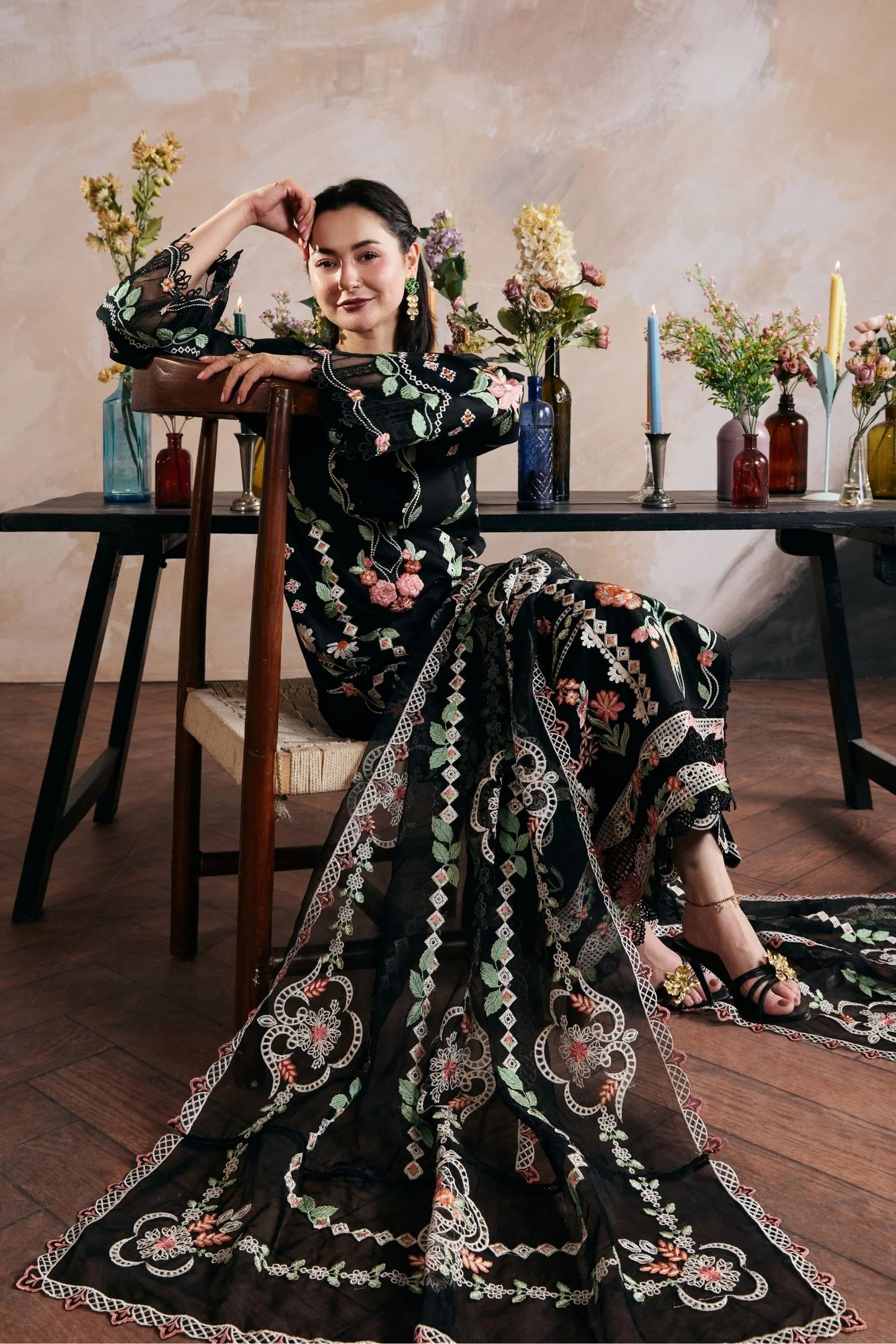 MP1220 - Gul Meena - Summer 3pc Suit Embroidered Lawn