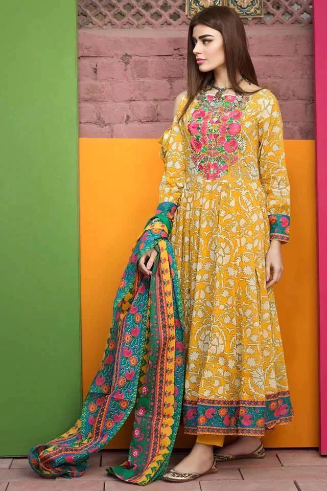 MP1156 - Khaadi - Summer 3PC Lawn Digital Print Dress