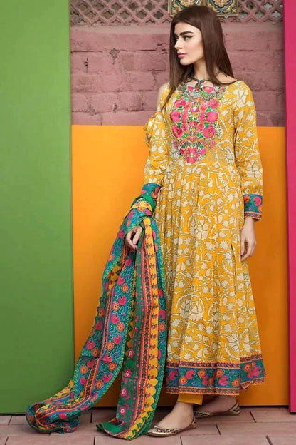 MP1156 - Khaadi - Summer 3PC Lawn Digital Print Dress