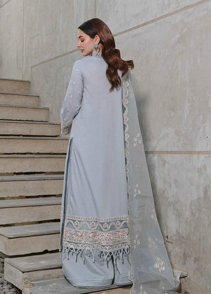 MP1037 - QALAMKAR 3PC Lawn Embroidered Suit